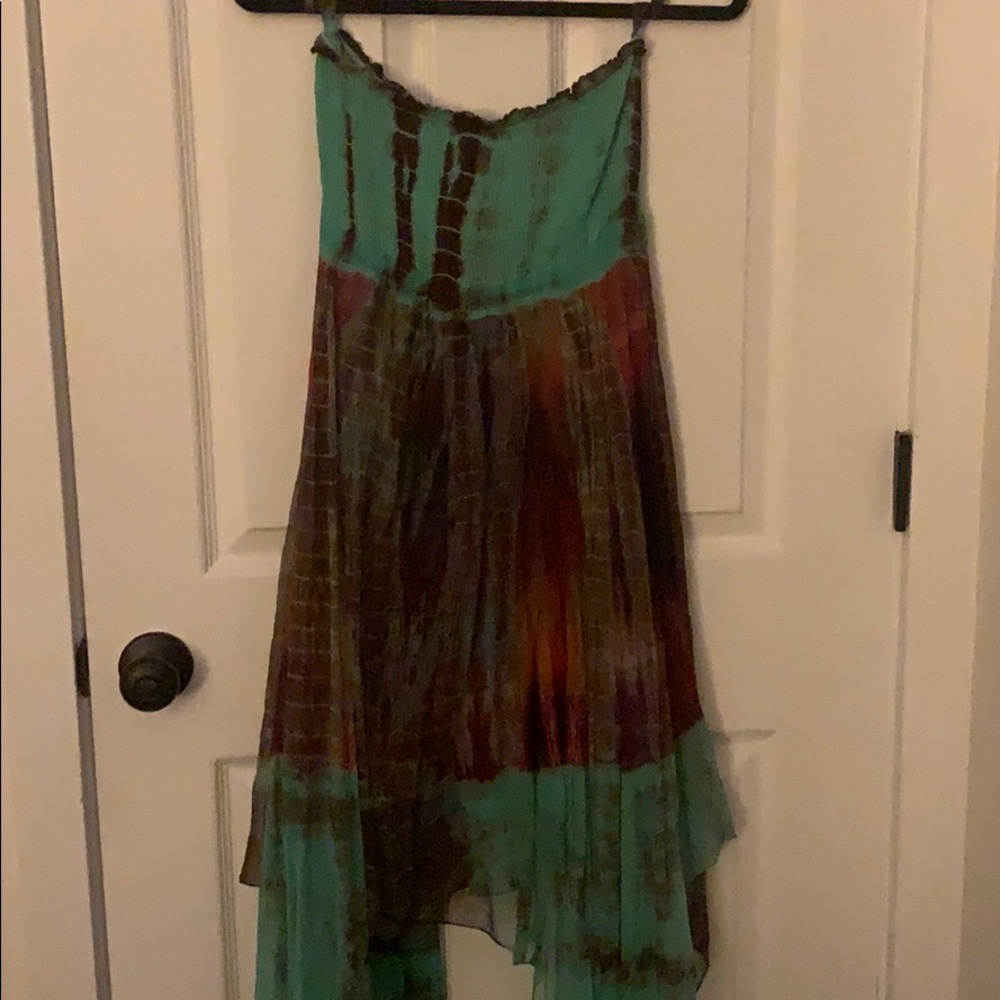 Earthabound Trading green brown marble Dress